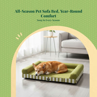 Dog Bed, Four Seasons Removable Sofa, Semi-Enclosed Pet Sleeping Mat for Large Dogs