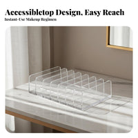 Divided Eyeshadow Tray Transparent Design Clear Compartment tray Easy to Clean
