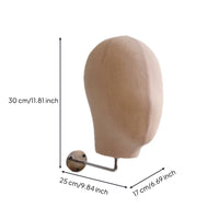 Wall-Mounted Mannequin Head Metal Arm Wall-Attached Mannequin Head Space Saving