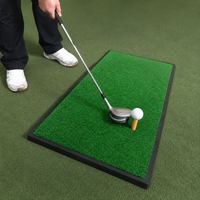 Golf Practice Mat Artificial Turf Rubber Non-Slip Portable Golf Mat Home Garden Indoor Swing Basics