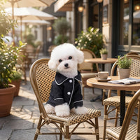 Dog Pajamas in Floral Polyester, Cute Outfits for Small Dogs, Short Sleeve Loungewear and Puppy Recovery Suit, All Seasons Pet Clothes for Sleep