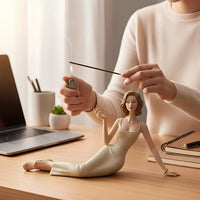 跨境新款Handcrafted Ceramic Aroma Statue现代抽象雕塑香薰雕像