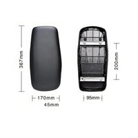 Passenger Seat Cushion with Mounting Base Faux Leather Bike Rear Seat Cushion with Hook and Loop Strap Bike Rack Pad Padded