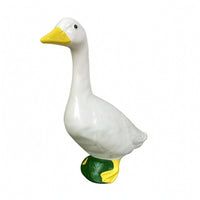 Goose Statue Resin Goose Sculpture Freestanding for Patio, Gardeners, Homeowners