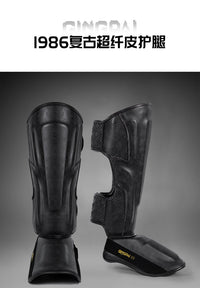 Professional Muay Thai Shin Guards with Instep Protection