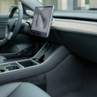 2 Pieces Molded Center Console Anti-Kick Mat Defensive Center Console Side Pad Wear Resistant Anti-Scratch Pad Easy-to-Clean for Commuters