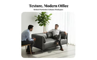 Modern Design Minimalist Iron-Frame Sofa and Table Creative pairing Reception Seating long-lasting Construction Lounge Set firm-density Sponge padding for Corporate Clients, Interior Designers, Office Managers, Waiting Room, Hotel Lobby