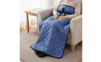 Blanket Windproof Warm Leg Cover Fleece Lined Lap Robe Thickened Design Warm Lower Physique Wrap Long-Lasting