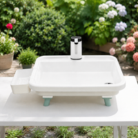 Portable Sink, Automatic Water Supply, Simple Washstand, 6-10L Large Capacity, Foldable, Garden Sink, Outdoor, Camping, For Face Washing