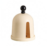 Tissue Box with Finial Glossy Dispenser Vertical for Bedside Table