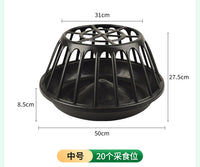 鸡喂食槽养鸡自动喂食器散养鸡新型喂鸡神器打不翻鸡鸭鹅牛筋料盆
