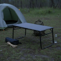 Easy Setup Modular Table Heavy Duty Folding Camp Table Stable X-Shaped Frame Non-Slip Feet for Campers, Picnickers, Camping, Picnic, Backyard
