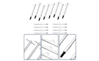 Cover Fastening Kit Chrome Alloy SBC Cover Kit Balanced Load Distribution Auto Parts