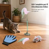 Interactive Suction Cup Cat Wand Toy with Bell and Replaceable Feather Refills