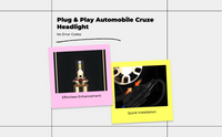 LED Headlight Bulb, High/Low Beam, 6000K, Plug & Play install