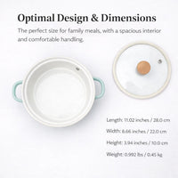 Thickened Double Ear Soup Pot, Soup Pot Stew Pot, Pot Stew Pot Vintage, Universal Stovetop Stew Pot, Enamel Pot with Double Ear Handle