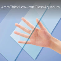 Desktop Clear Glass Aquarium with Circulating Filtration