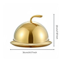 Steak Serving Dome Stainless Steel Food Dome Polished Finish Stainless Steel Cloche for Hotel Service