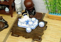 1:12 Scale Miniature Ceramic Tea Set for Dollhouse Kitchen