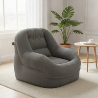 Non-Slip Corduroy Chair with Handle Soft Padded Floor Lounger Supportive Compact Lounge Seat Comfortable for Readers, Gamers, Reading Corners, Small Apartments, Gaming Rooms