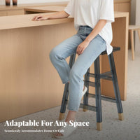 Transparent High Stool Easy to Clean Transparent High Chair Armless for Adults