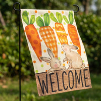 Easter Garden Flag Festive Atmosphere Bunny Yard Flag Vivid Print Outdoor Decor for Holiday Enthusiasts, Homeowners, Front Porch, Patio, Deck