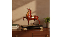 Horse Figurine with Base Tabletop Horse Figurine Equestrian for Entryway, Office