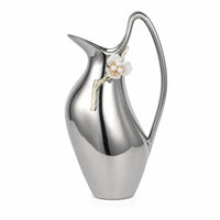 Pitcher Vase with Handle Modern Vessel Minimalist for Mantel