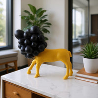 Bubble Dog Figurine Glossy Abstract Dog Figurine Painted Finish