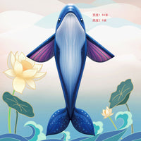 新款鲸鱼锦鲤海豚风筝潍坊风筝专供微风易飞会飞的鱼风筝批发厂家