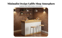 Versatile Modern Front Desk Sturdy & Long-Lasting Modern Reception Desk Strong Load-Bearing Small Checkout Counter Stable Structure for Receptionists, Business Owners, Boutique, Lobby, Office