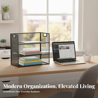2-Tier Desk Riser Space-Saving 2-Tier Standing Rack Multi-Functional for Adults