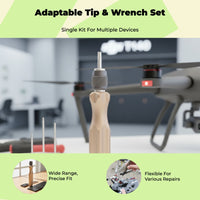exact Screwdriver Set, RC Drone Repair Tool Kit, Hex Driver, Multi-Function Disassembly, Attractive Design, Compatible with DJI Agricultural Drones, Comfortable Grip
