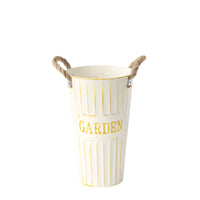 Flower Pail Vase Table Centerpiece Decor Piece Shabby Chic