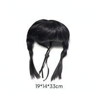 Pet Hairpiece with Strap Comfortable Pet Hairpiece with Braids Cute