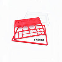 Watch Repair Tool Storage Box, Plastic, Red/Blue