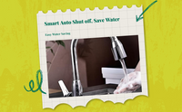 Infrared motion sensor faucet, leak-resistant.
