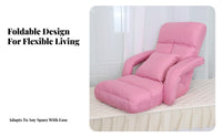 Removable launderable Cover Adjustable Nursing Lounger Foldable Adjustable Floor Lounger Support Lazy Sofa Erconvenientnomic Design for New Mothers Women, Nursery, Bedroom, Living Room, Office