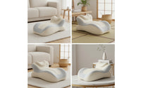Ergonomic Pillow with Recessed Channel Comfortable for Bedroom