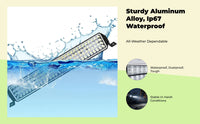 LED Light Bar: Ultra-bright, waterproof