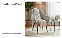 Upholstered Single Sofa Light Luxury Lounge Chair Modern design Deep Seat for Homeowners, Students, Bedroom, Balcony, Apartment