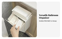 Sanitary Pad Dispenser Waterproof Wall-Mounted Hygiene Caddy Dustproof Lid