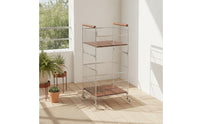 Rolling Laundry Cart Multi-Tier Wire Storage Wire Laundry Trolley Storage Rack for Utility Room