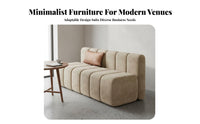 Solid Wood Cafe Furniture Set Sturdy Frame Upholstered Booth Sofa Long-Lasting Modern Dining Chair Comfortable for Business Owners, Interior Designers, Homeowners
