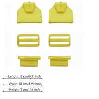 Plastic Buckle Accessory Rectangular Slots Hardware Sturdy Material