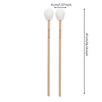 Wooden Marimba Mallets with Beech Wood Handle Warm Marimba Mallet with Wood Handle Professional Glockenspiel Mallets Balanced for Studio, Practice
