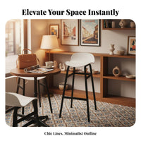 Saddle Seat Bar Stool Warehouse and Design Backless Saddle Stool Modern Design Built-in Footrest for Business Owners, Cafe