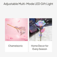 Rainbow Lighted Artificial Flower Romantic Gift Decor