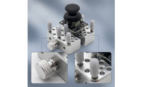Precision Clamp with Silicone Posts Compact Helping Hands Clamp Aluminum Alloy Mini Bench Vise for Electronics Technicians