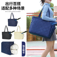 Tennis Tote Bag with Shoe Compartment for 2-4 Rackets